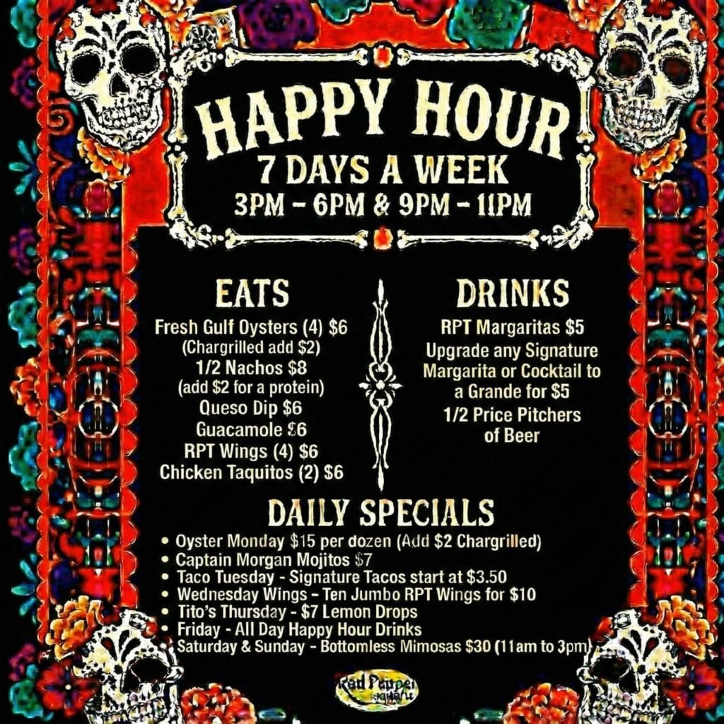 Happy Hours @ Red Pepper Taqueria